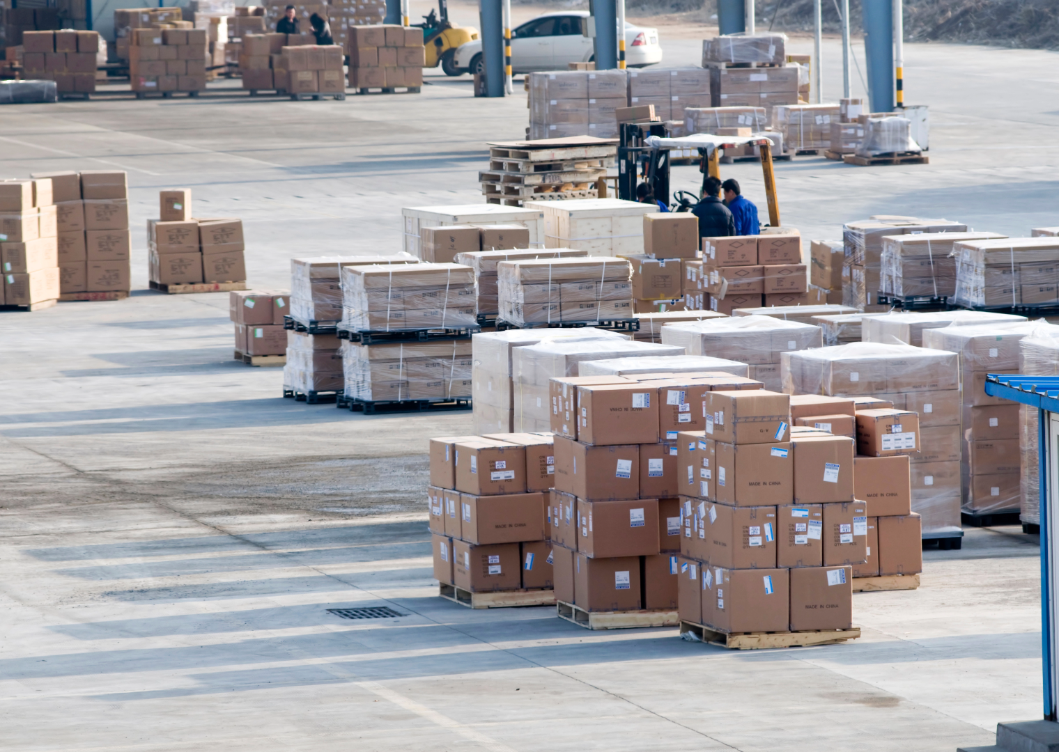 Airport runways and terminal